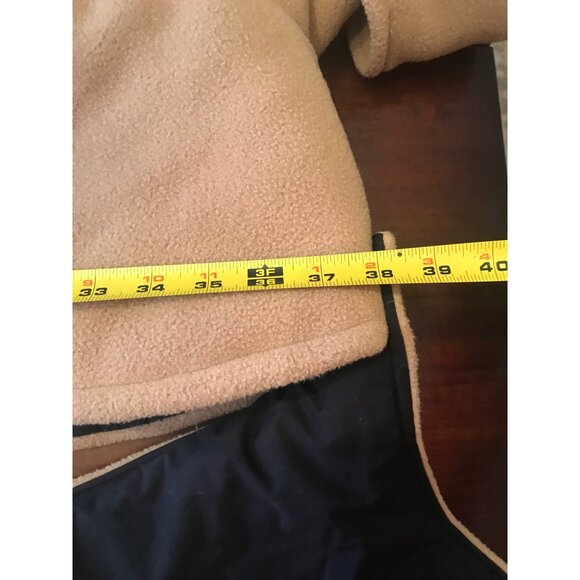 Snow Angel Winter Dog Coat - Tan Fleece with Black Goretex - Large Breeds  Barre - Picture 9 of 15